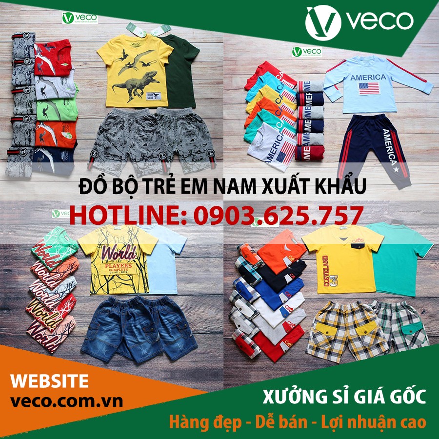 VECO-Xưởng quần áo trẻ em xuất khẩu uy tín tại Hà Nội